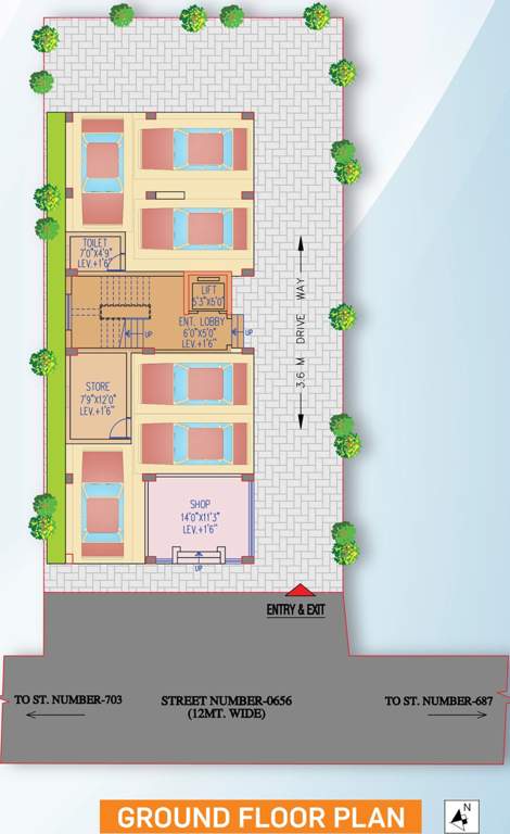  mulberry Magnolia Mulberry Cluster Plan for ground Floor