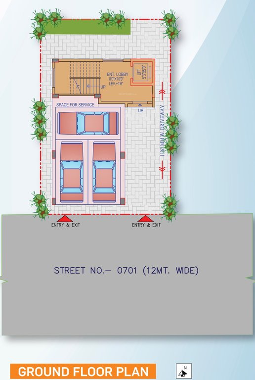  dreamsville Magnolia Dreamsville Cluster Plan for ground Floor