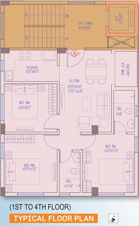  dreamsville Magnolia Dreamsville Cluster Plan from 1st to 4th Floor