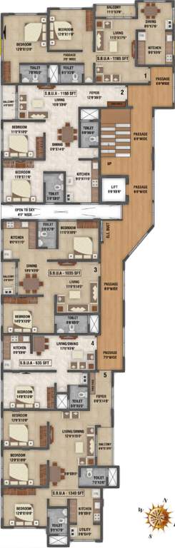  twins paradise Twins Paradise Cluster Plan For Ground Floor