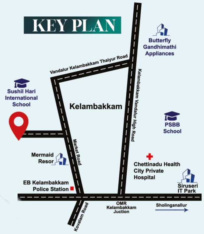  shobha enclave Location Plan