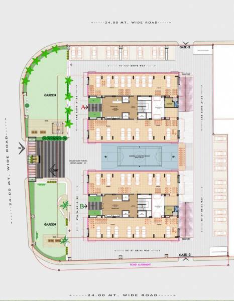 Block A & B Cluster Plan For Ground Floor shree-palace Block A & B Cluster Plan For Ground Floor