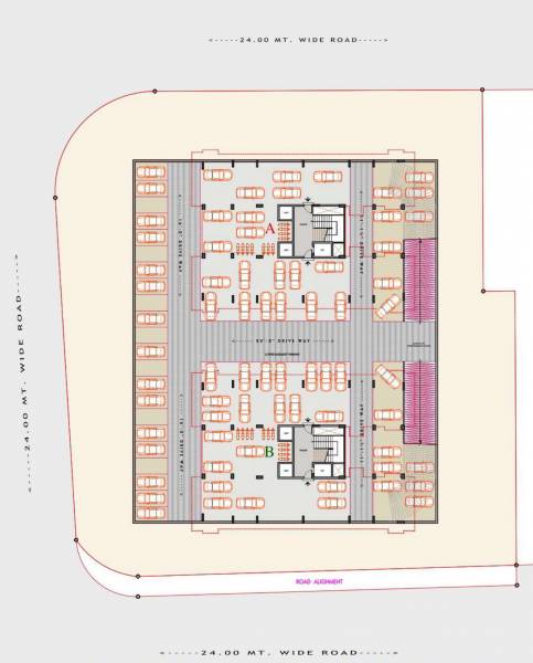 Block A & B Cluster Plan For Lower Basement shree-palace Block A & B Cluster Plan For Lower Basement