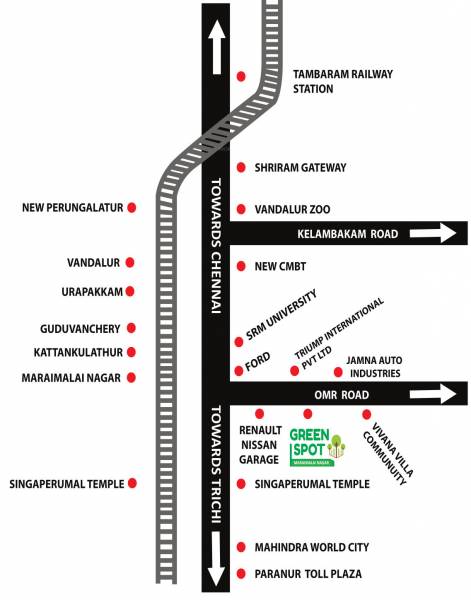  green-spot-maraimalai-nagar Location Plan