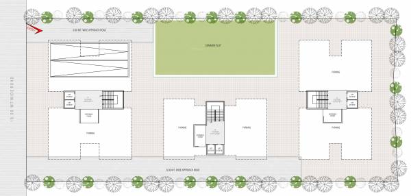  ved-sapphire Block A, B & C Cluster Plan For Ground Floor