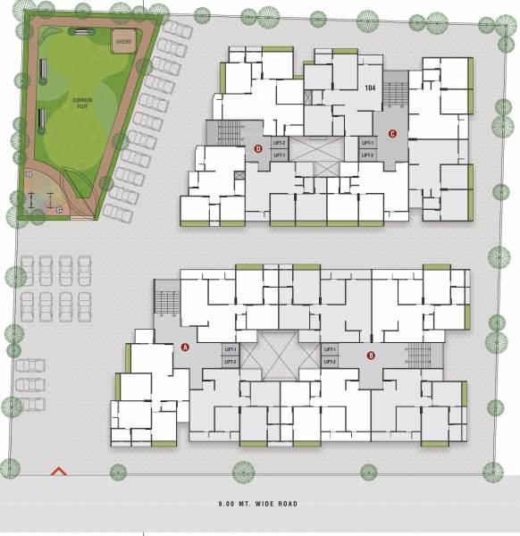  samruddh-nest A To D Typical Cluster Plan