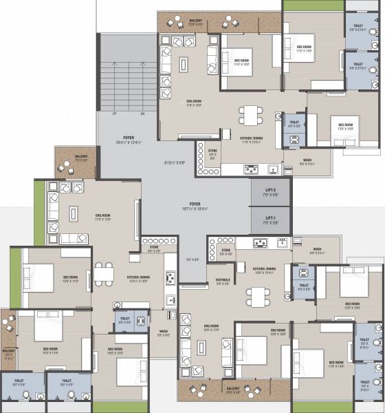  samruddh-nest A Typical Cluster Plan
