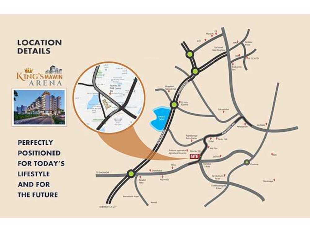  kings mawin arena Location Plan