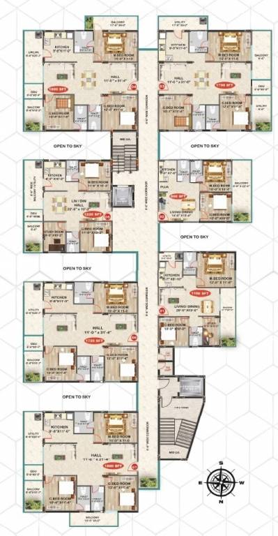  tranquil tower Tranquil Tower Cluster Plan