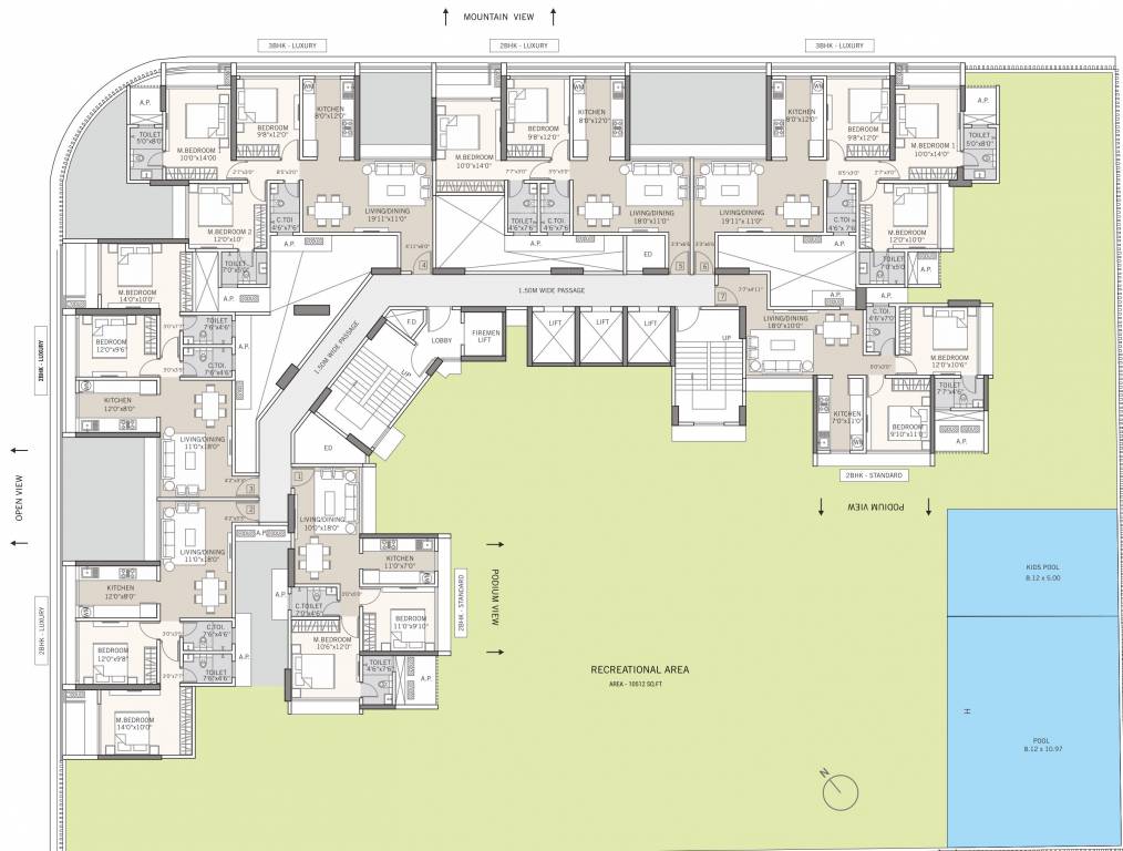  montview Tricity Montview Typical Cluster Plan