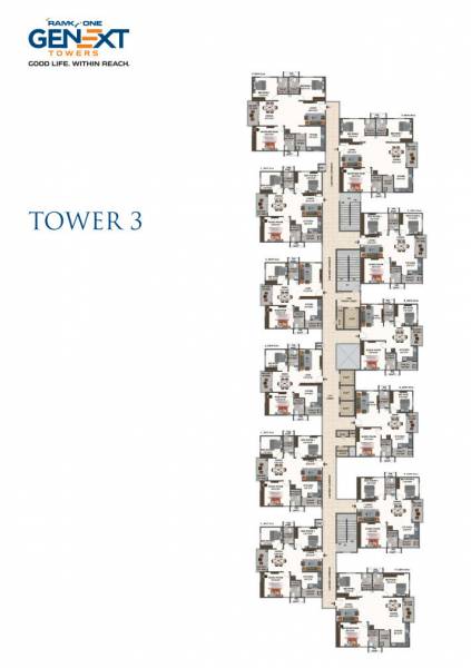  one-genext-towers Tower 1 Cluster Plan