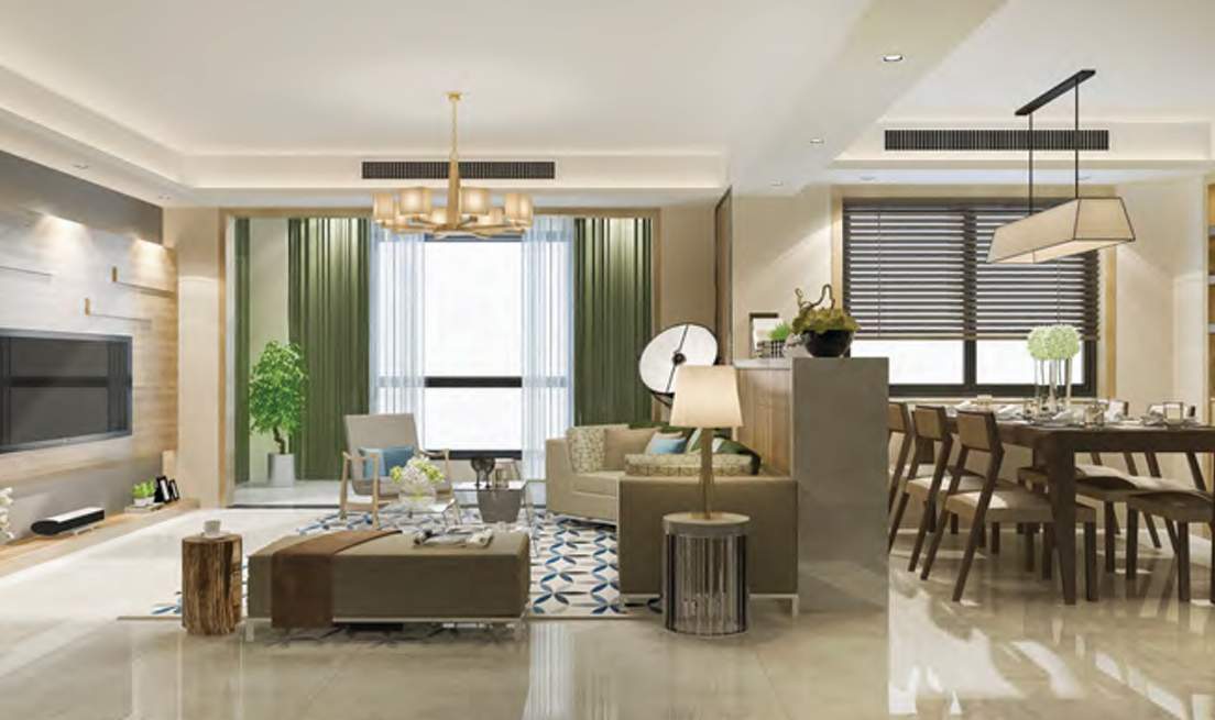  one genext towers Living Area