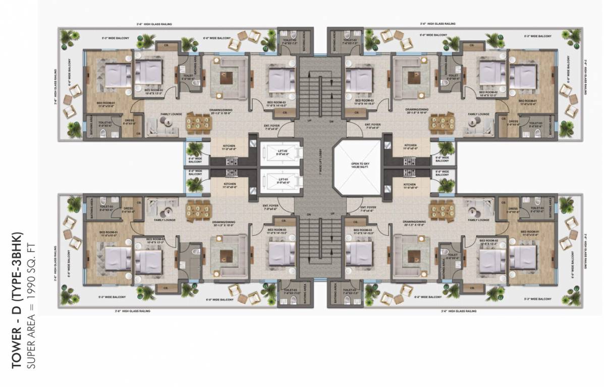  the zirk BLOCK A1 Cluster Plan