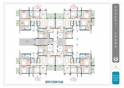  the-crown Shreeji The Crown Cluster Plan
