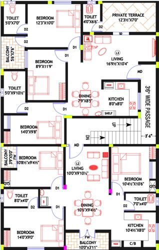  dn7-dream-nest-apartments DN7 Dream Nest Apartments 1st Floor Cluster Plan