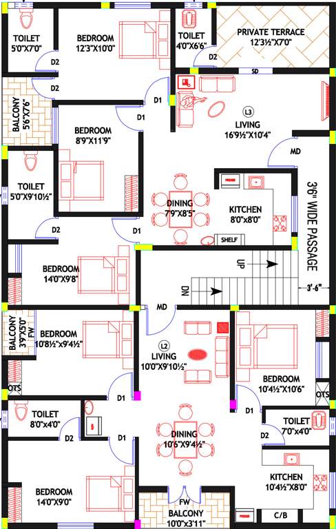  dn7 dream nest apartments DN7 Dream Nest Apartments 1st Floor Cluster Plan