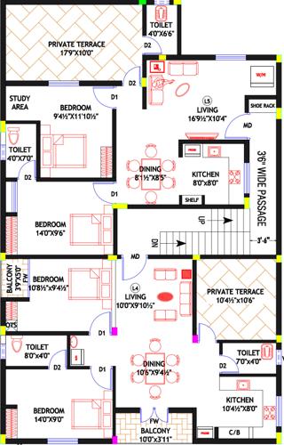  dn7-dream-nest-apartments DN7 Dream Nest Apartments 2nd Floor Cluster Plan