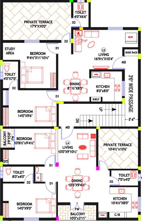  dn7 dream nest apartments DN7 Dream Nest Apartments 2nd Floor Cluster Plan