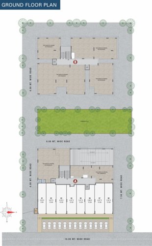  panchamrut-2 Block A And Block B Cluster Plan for ground Floor