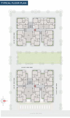  panchamrut-2 Block A And Block B Cluster Plan from 1st to 11th Floor