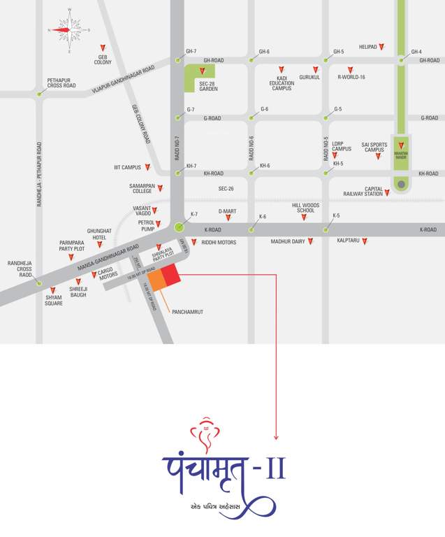  panchamrut 2 Location Plan