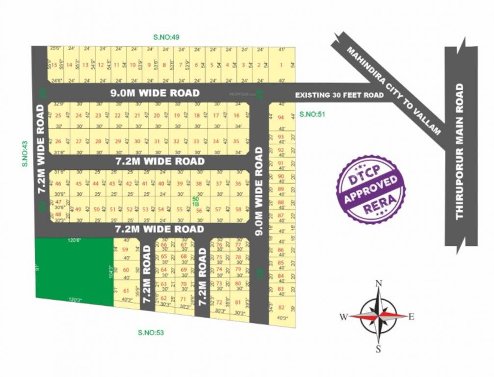  green city Layout Plan