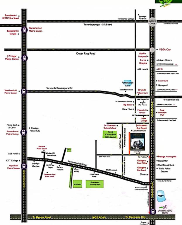  vaishnavi flora Location Plan