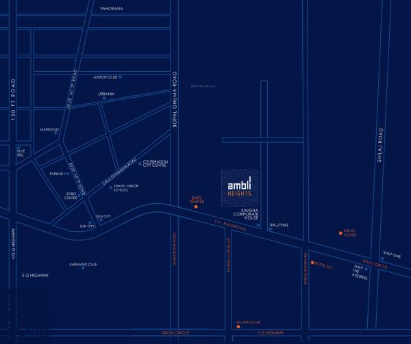  ambli-heights Location Plan