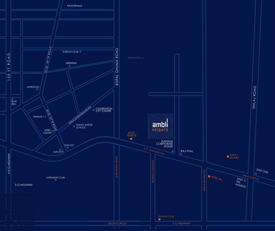  ambli heights Location Plan