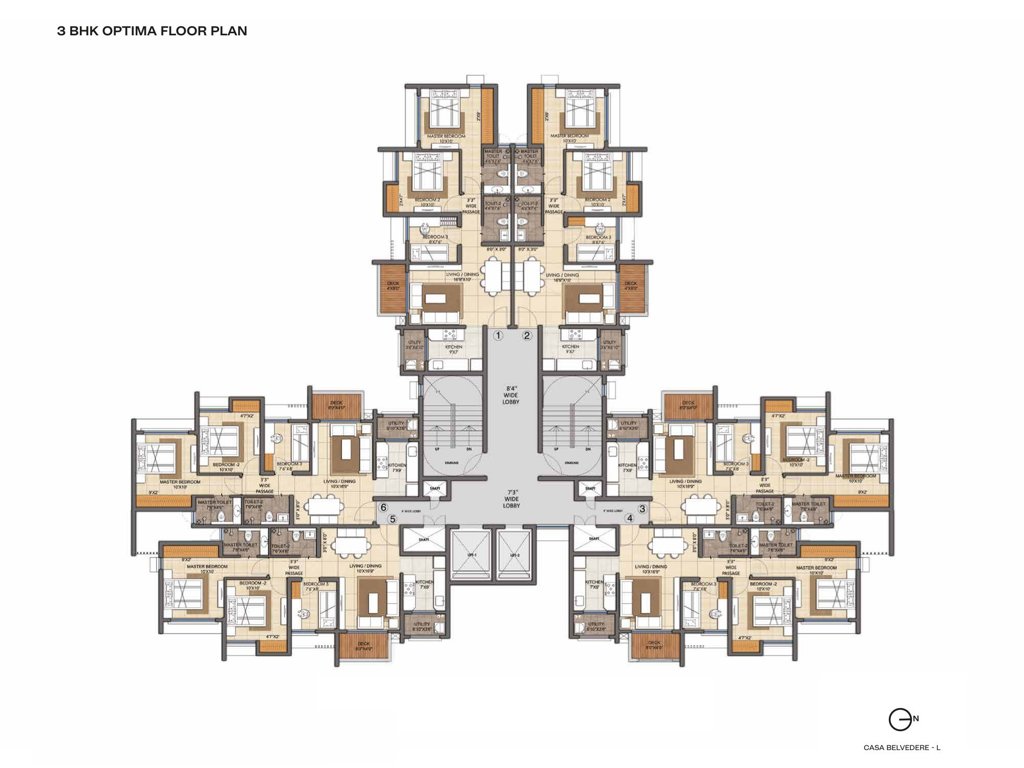 codename central Wing F Cluster Plan
