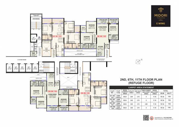  midori-tower WING E Cluster Plan
