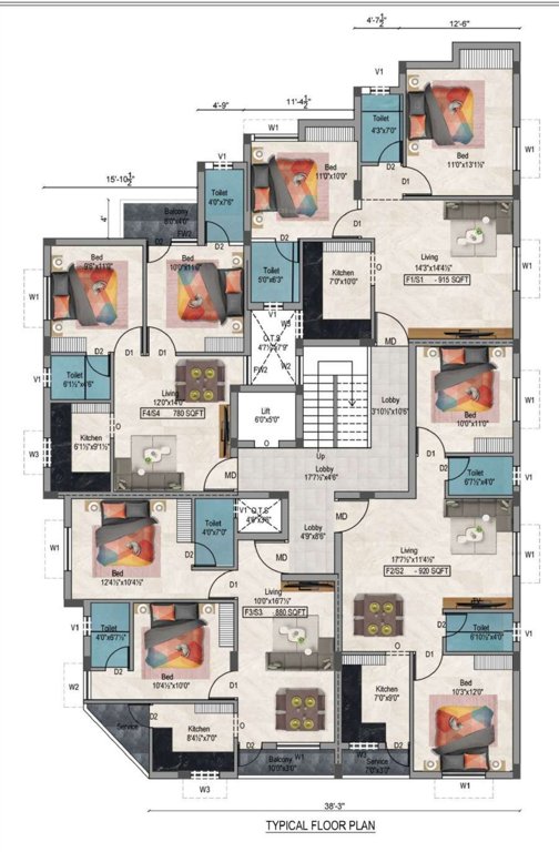  promise Promise Cluster Plan from 1st to 3rd Floor