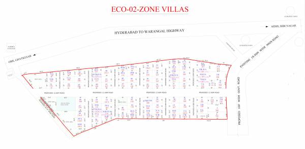  eco-o2-zone-villas Layout Plan