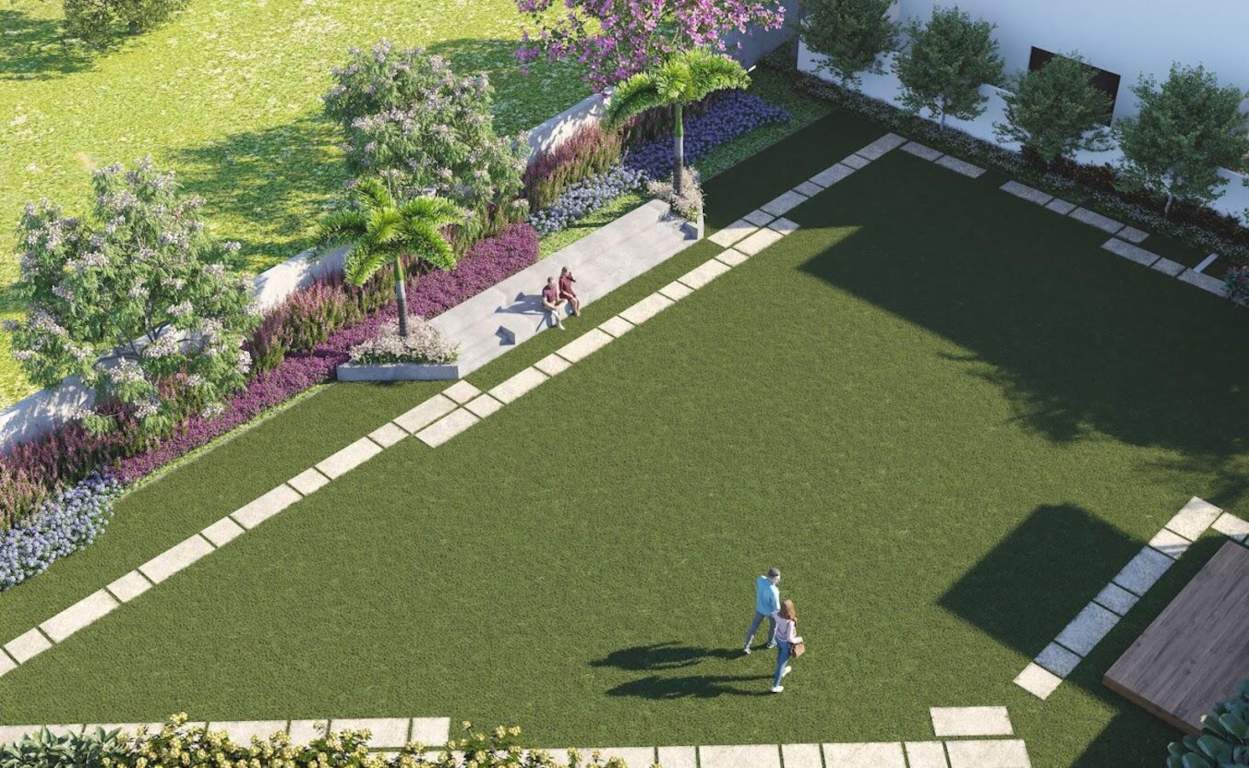  eco o2 zone villas Landscape Garden and Tree Planting