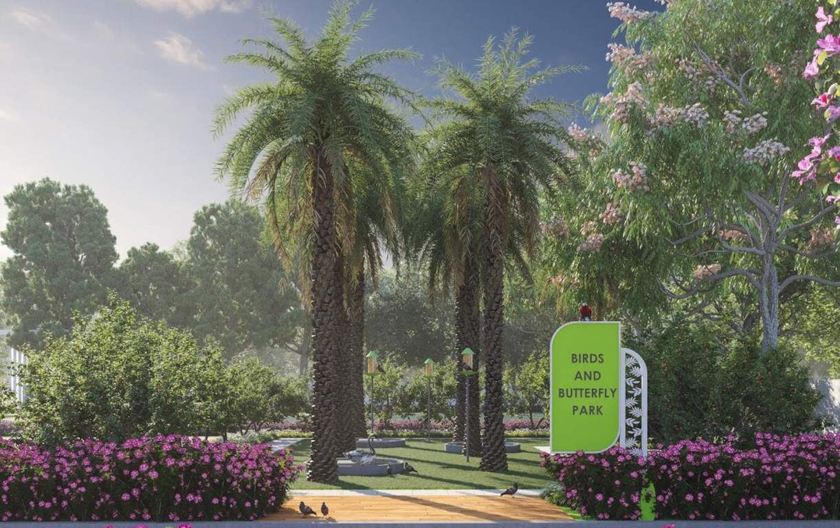  eco o2 zone villas Landscape Garden and Tree Planting