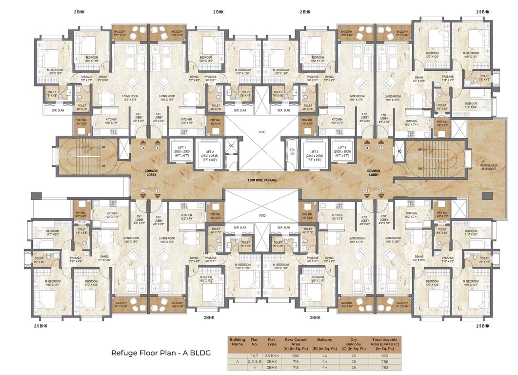 soho Building A Cluster Plan for Refugee Floor