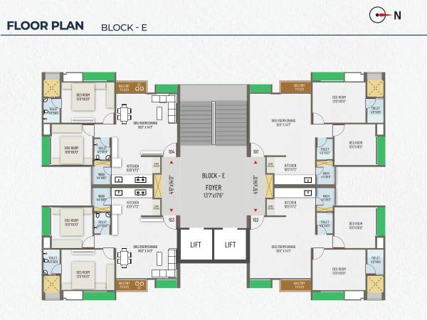  aleta Block E Cluster Plan