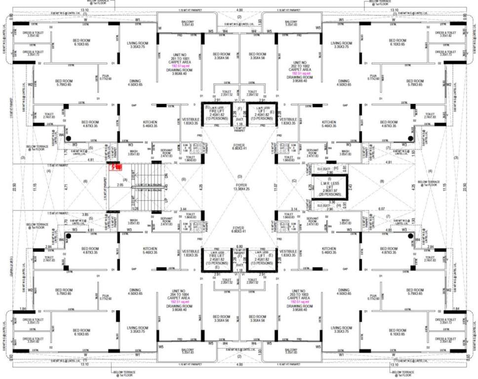 ekaansh Ekaansh Cluster Plan From 2nd To 10th Floor