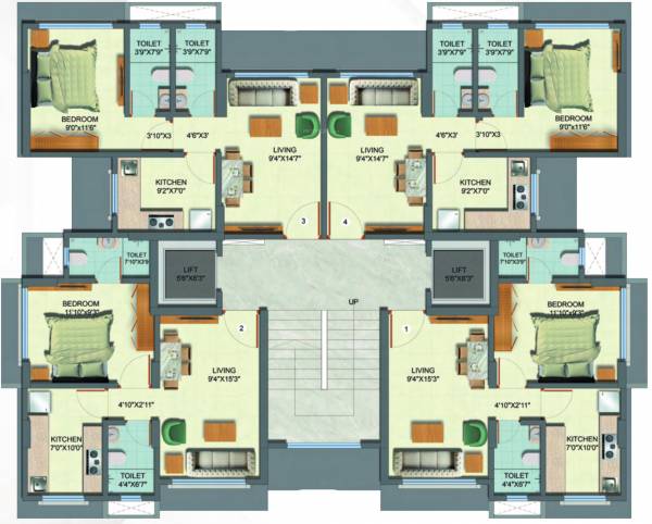  shivalaya Hetali Shivalaya Typical Cluster Plan