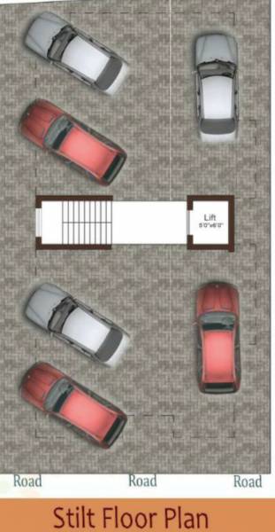  aj-flats AJ Flats Stilt Cluster Plan