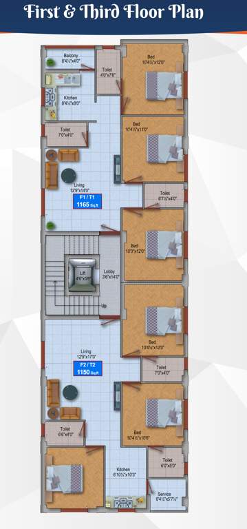  slatewood Slatewood Cluster Plan From 1st And 3rd Floor