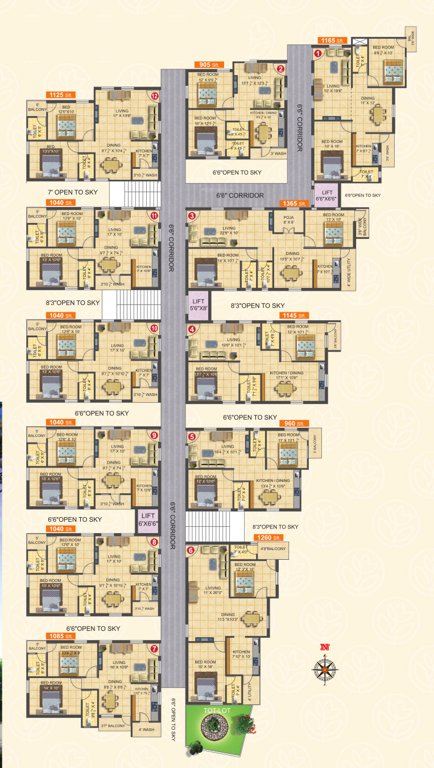  setty s yellow meadows Block A Cluster Plan