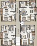 Aurelia Homes Typical Cluster Plan aurelia-homes Aurelia Homes Typical Cluster Plan