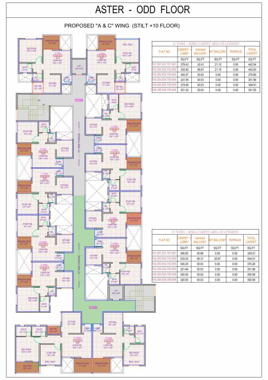  sparsh Wing A Cluster Plan