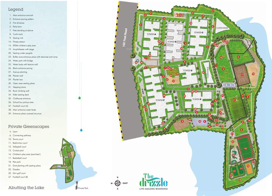  the drizzle Layout Plan