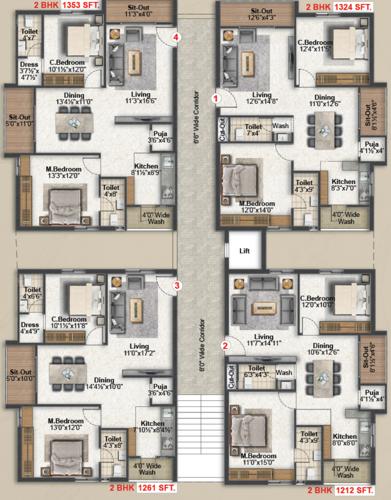  saanvi-aurelia-homes Saanvi Aurelia Homes Cluster Plan