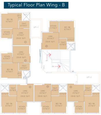  promesa-midtown Promesa Midtown Wing B Cluster Plan from 1st to 21th Floor