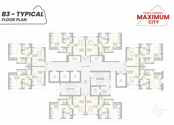  bliss-a4 Raunak Bliss A4 Cluster Plan