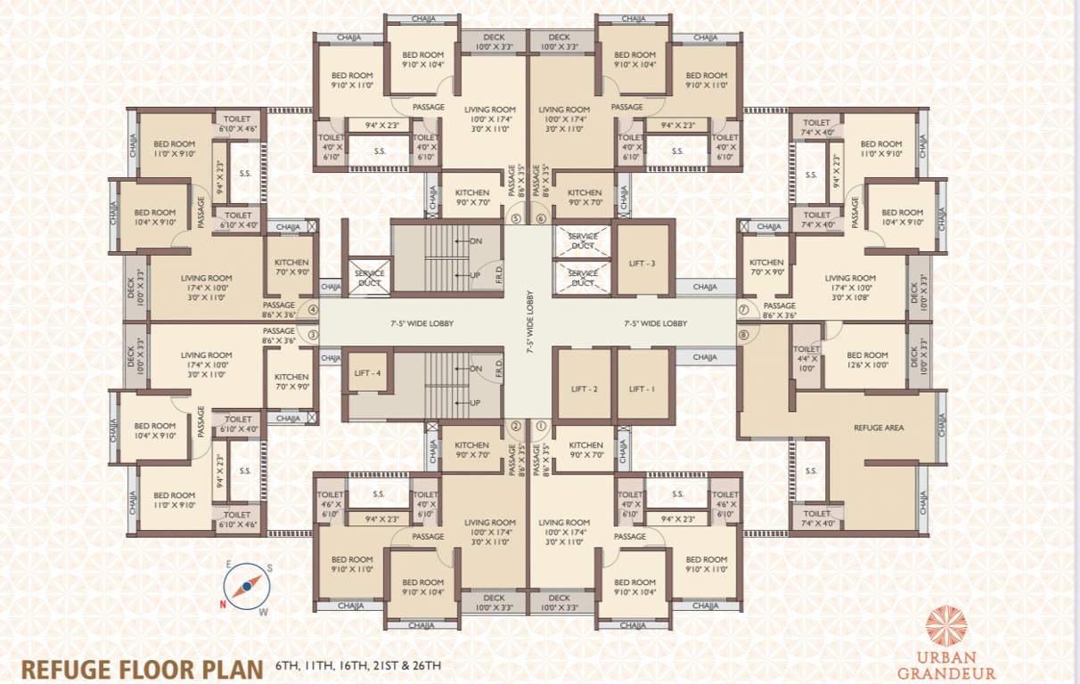  urban grandeur bldg 2 Urban Grandeur Bldg 2 Cluster Plan