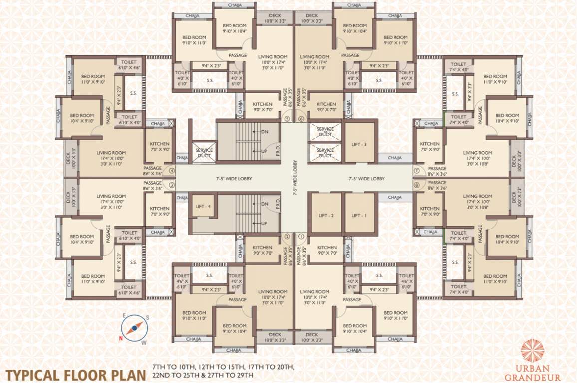  urban grandeur bldg 2 Urban Grandeur Bldg 2 Cluster Plan